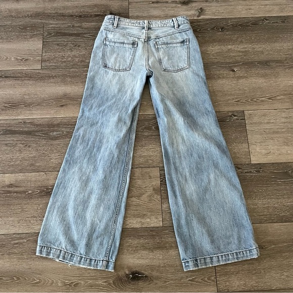 Free People Blue Flare & Wide Leg Jeans - Picture 3 of 10